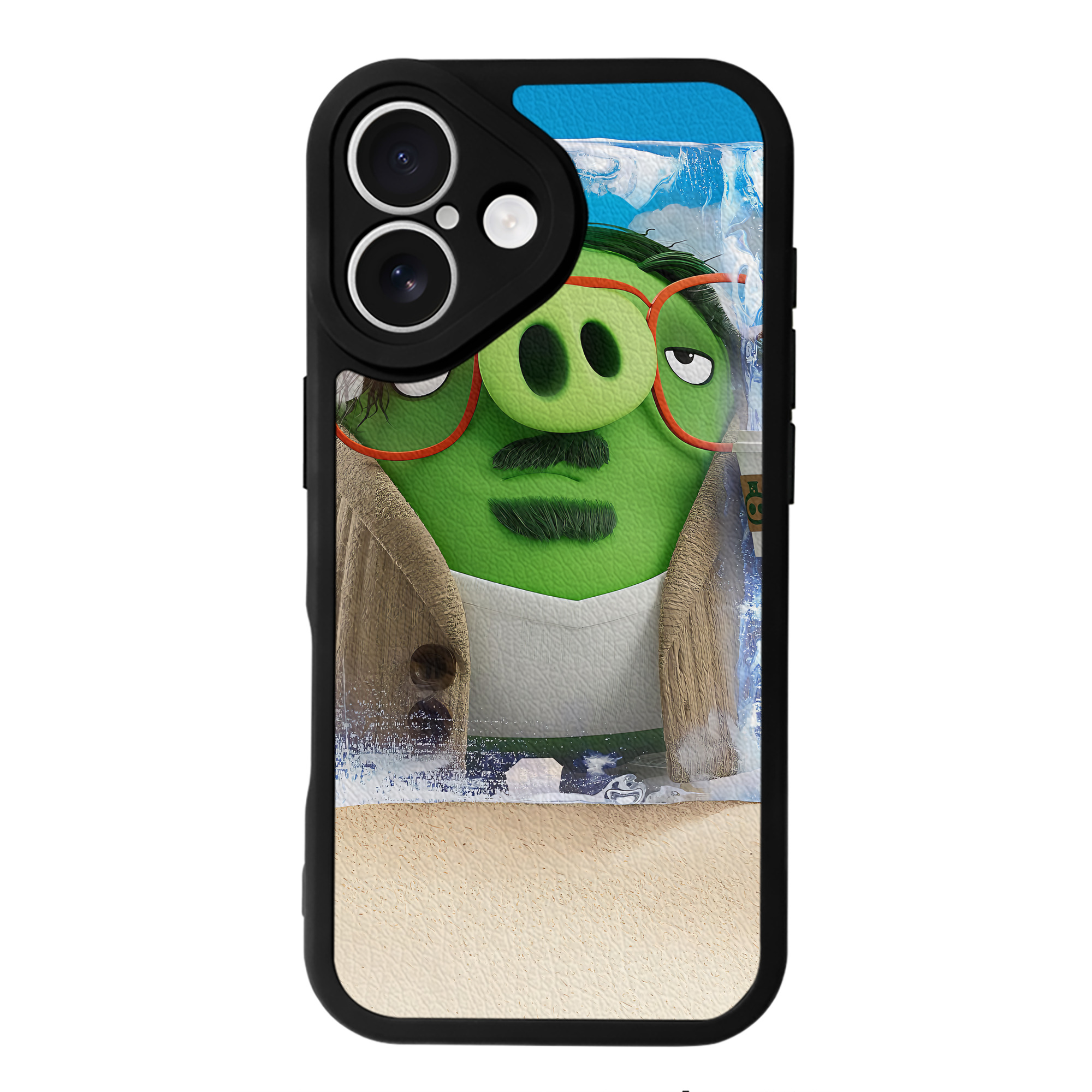 （画像用） Angry Birds アングリーバード 【iPhone 16シリーズ対応】シリコンスマホケース（レザー調） 材質：シリコン
